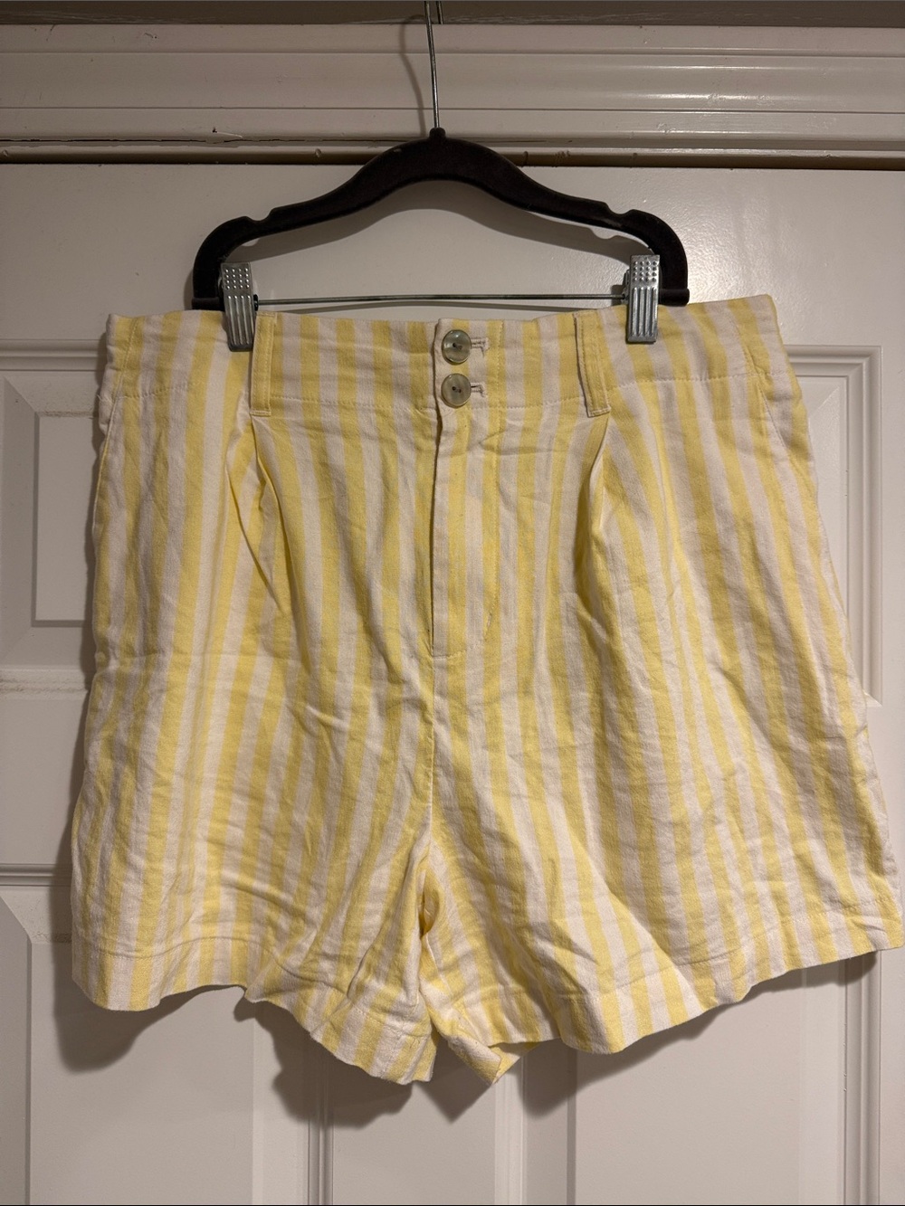 Lauren Conrad High-Waist Yellow Stripe Women’s Shorts